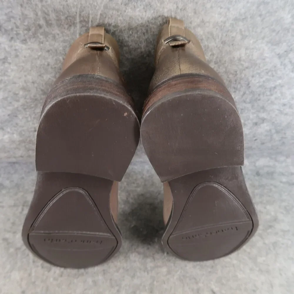 Franco Sarto Shoes Womens 6 Booties Classic Leather Hyla Ankle Boot Zip Cutout